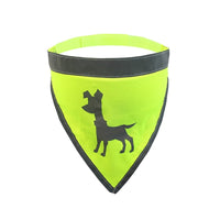 Thumbnail for Visibility Dog Bandana, Large - Neon Yellow