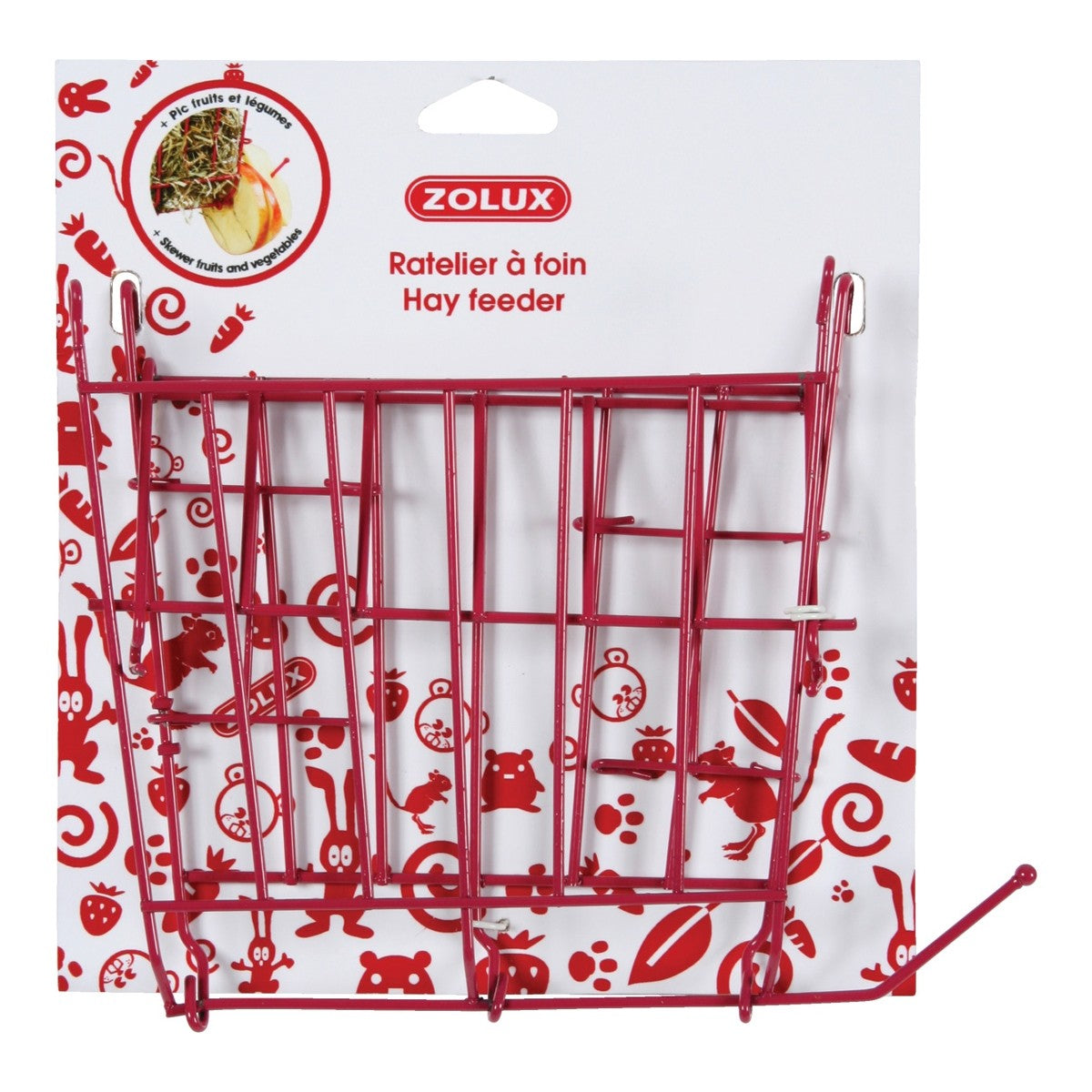 Metallic Hay Rack - Red