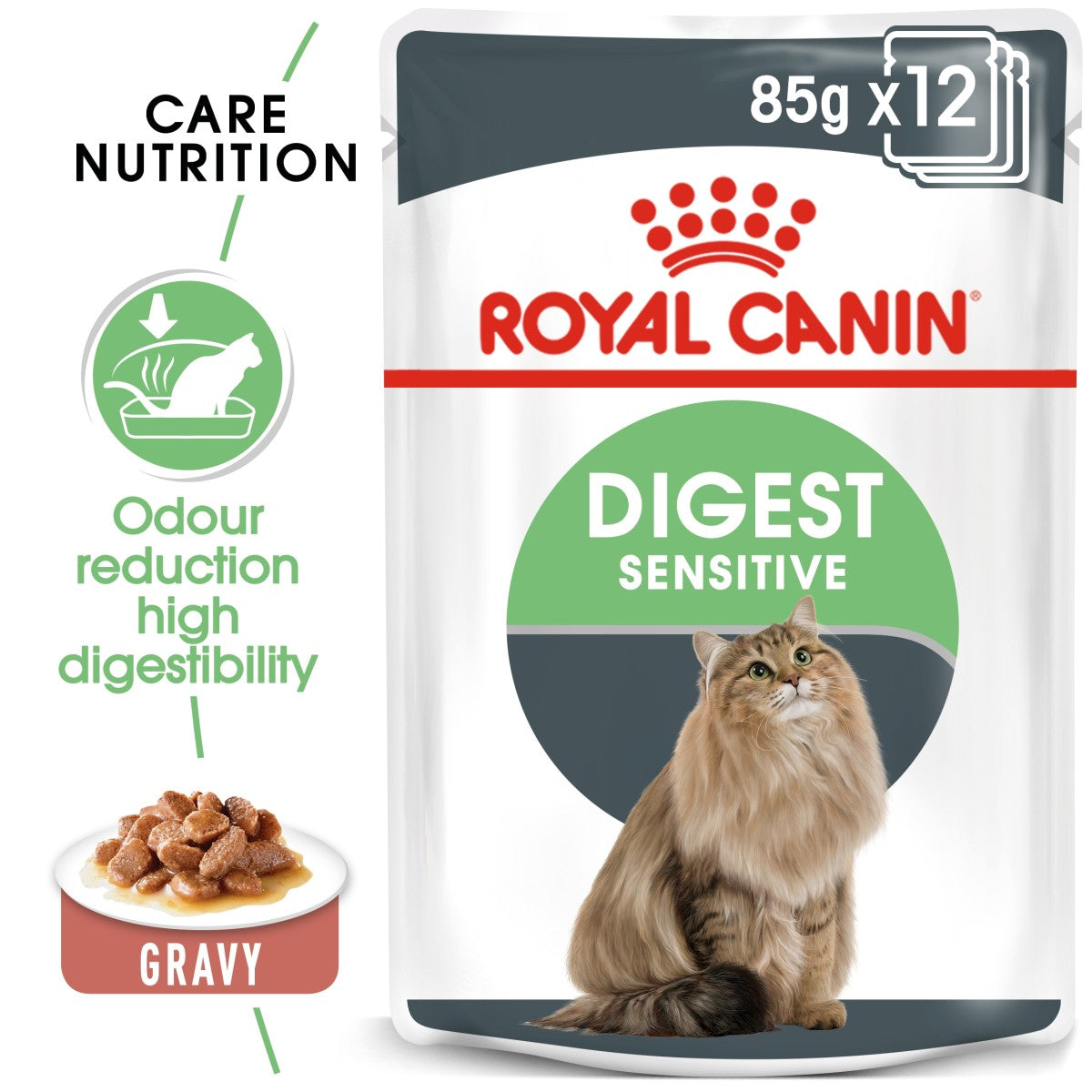 Feline Care Nutrition Digest Sensitive Gravy (WET FOOD - Pouches) 12 x 85g