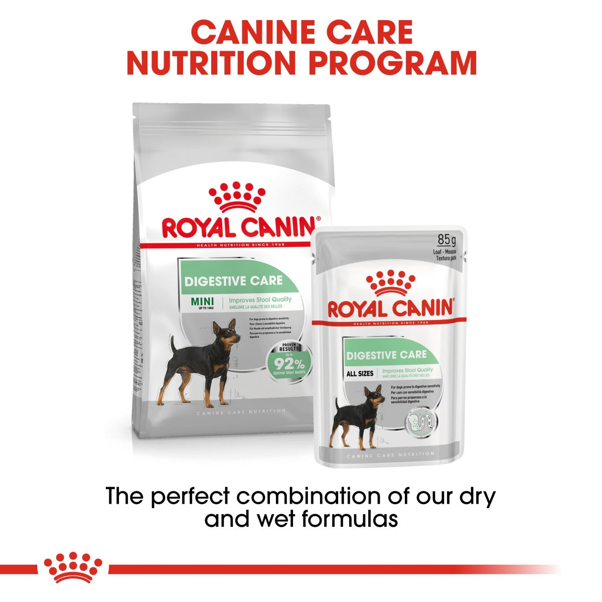 Canine Care Nutrition Digestive Care (WET FOOD - Pouches) 12 x 85g