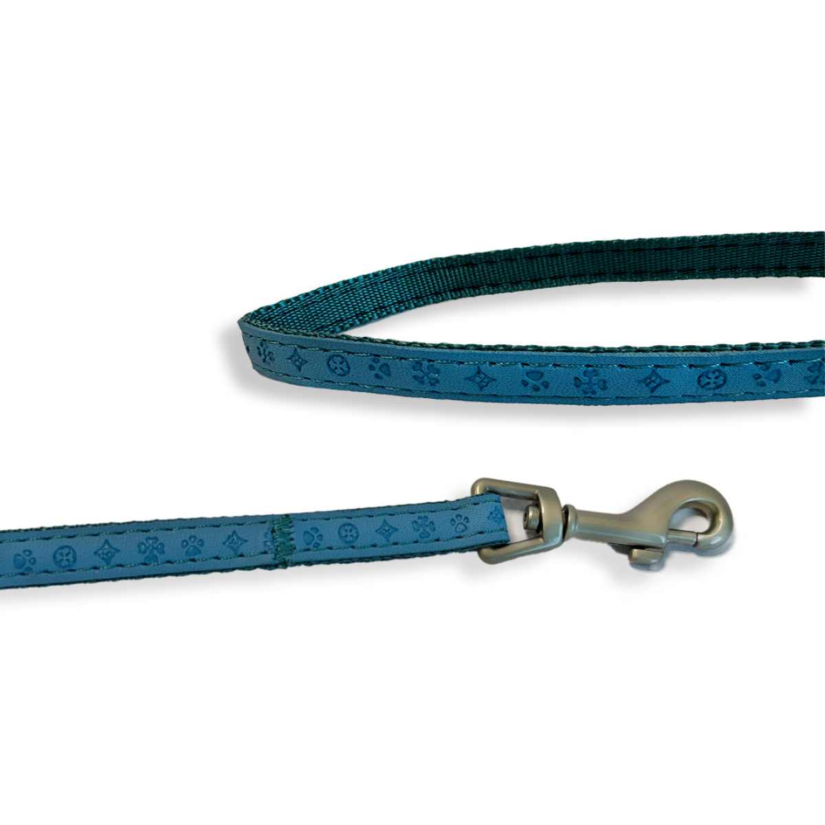 Mylord Leatherette Dog Leash 120 x 1 cm, Light Blue