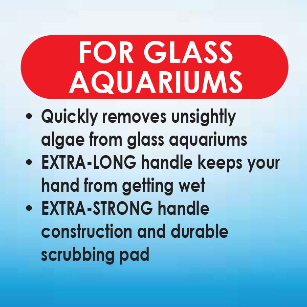 API ALGAE SCRAPER FOR GLASS AQUARIUMS - EXTRA LONG