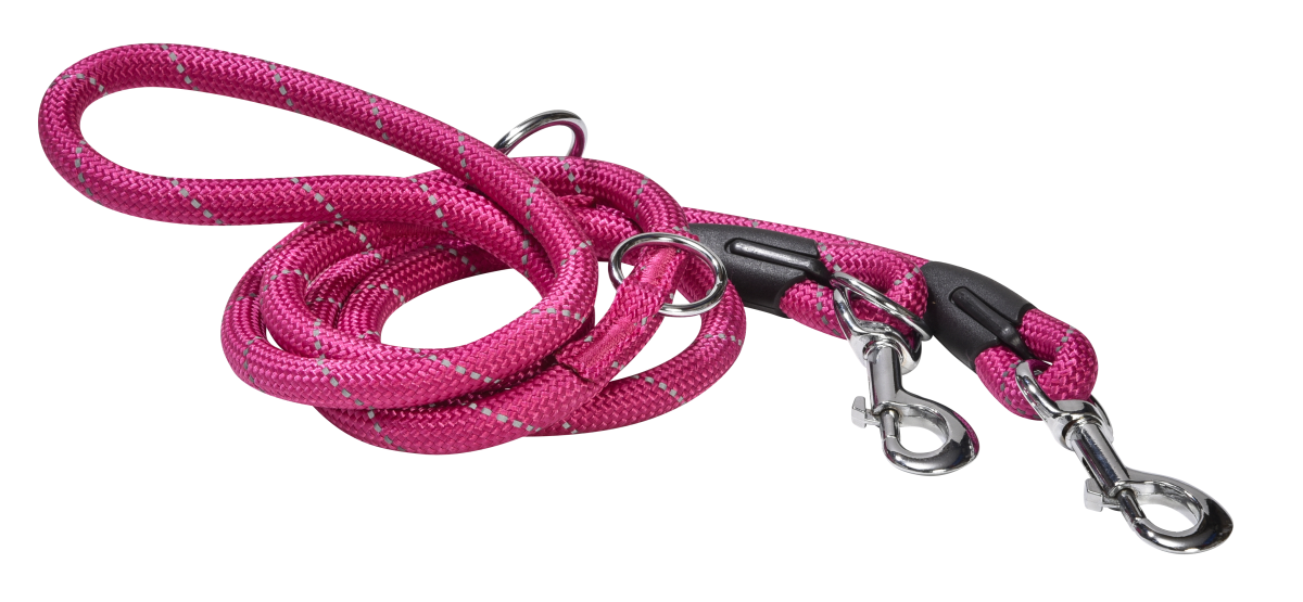 3 Positions Walk Leash Fuchsia Pink