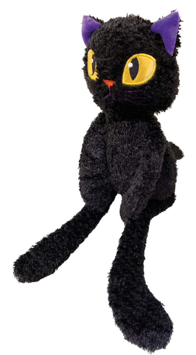 DOG TOY FRIGHT BLACK CAT 46cm