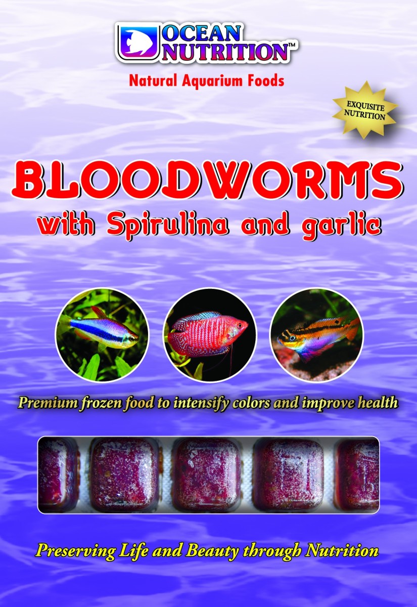 Bloodworms with Spirulina and Garlic 100g