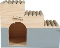 Thumbnail for HOME COLOR WOODEN HOUSE WITH ROUND TIMBERS - LARGE/GREY