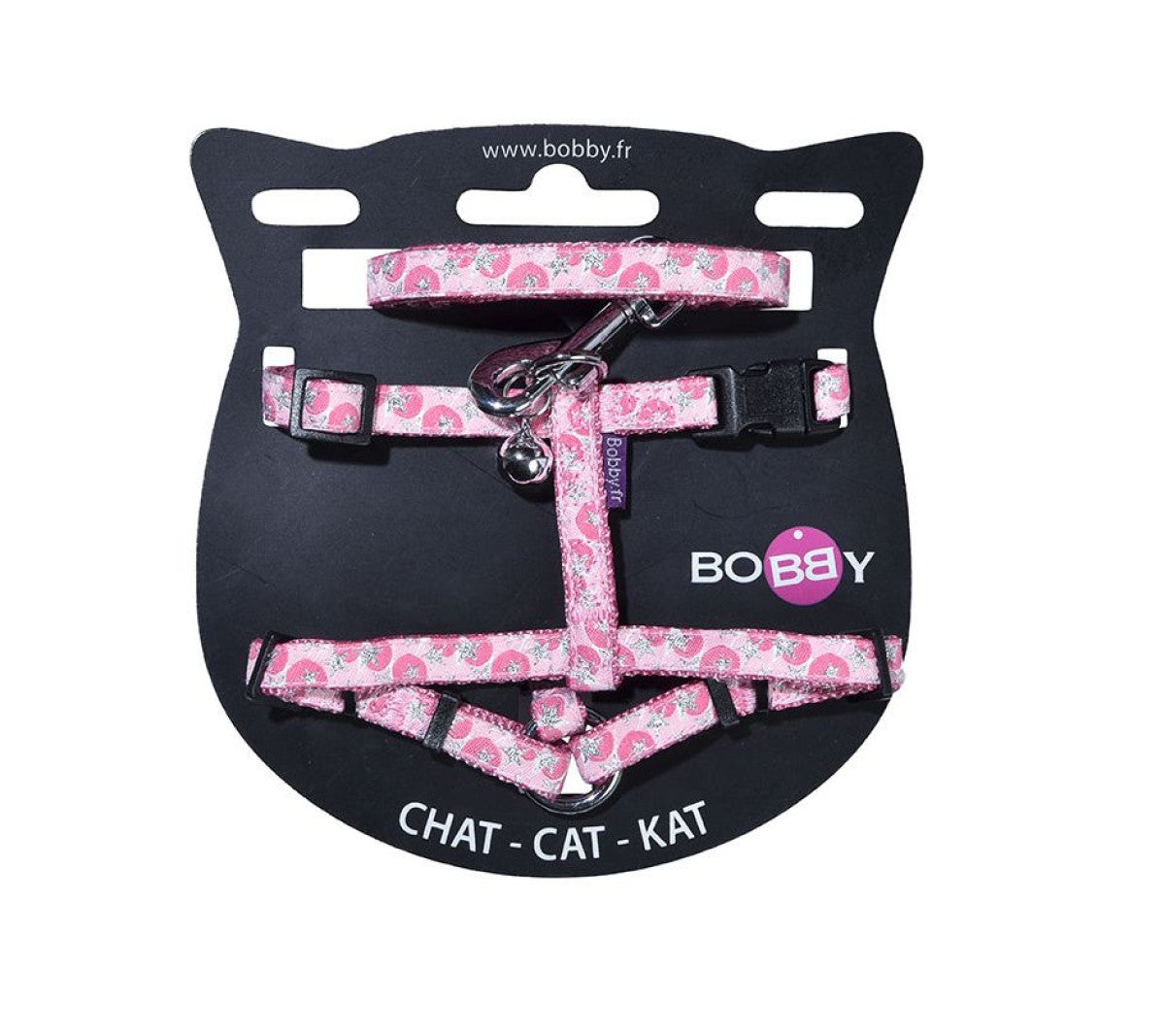 Confetti Cat Harness & Lead - Pink / XS