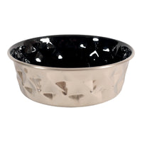 Thumbnail for Diamonds Stainless Non-Slip Dog Bowls - Black 1.8L