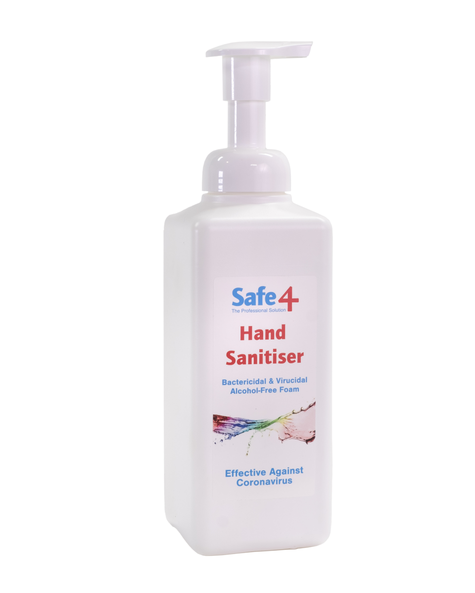 Safe4 Virucidal Foam Hand Sanitiser, 600ml