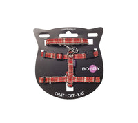 Thumbnail for Kilt Cat Harness & Lead - Red / XS