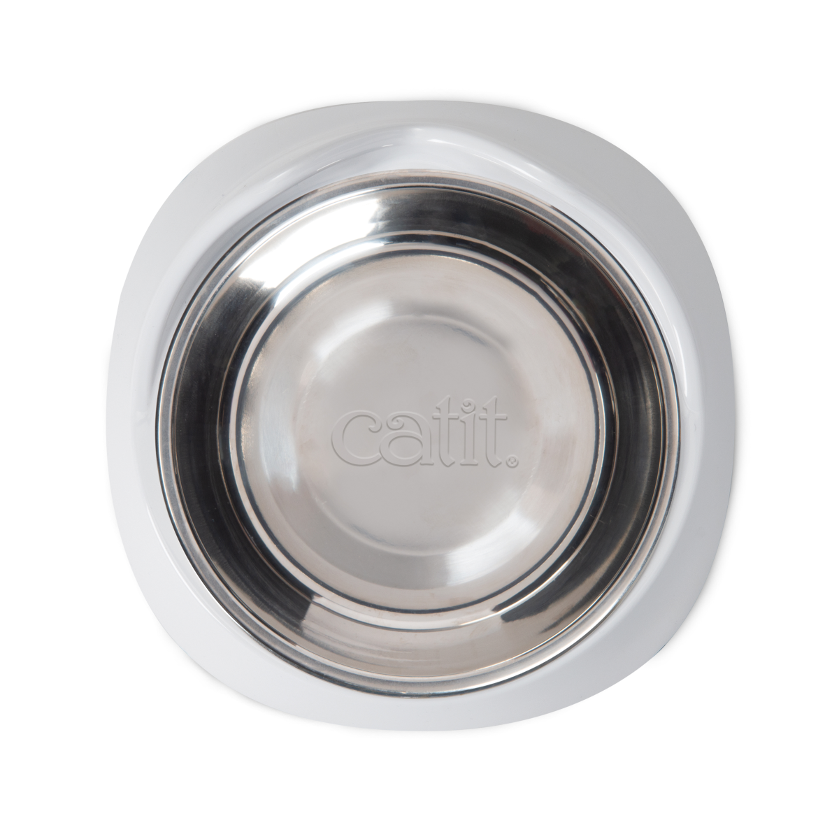 Catit Pixi Dual Feeding Feeding Dish - White