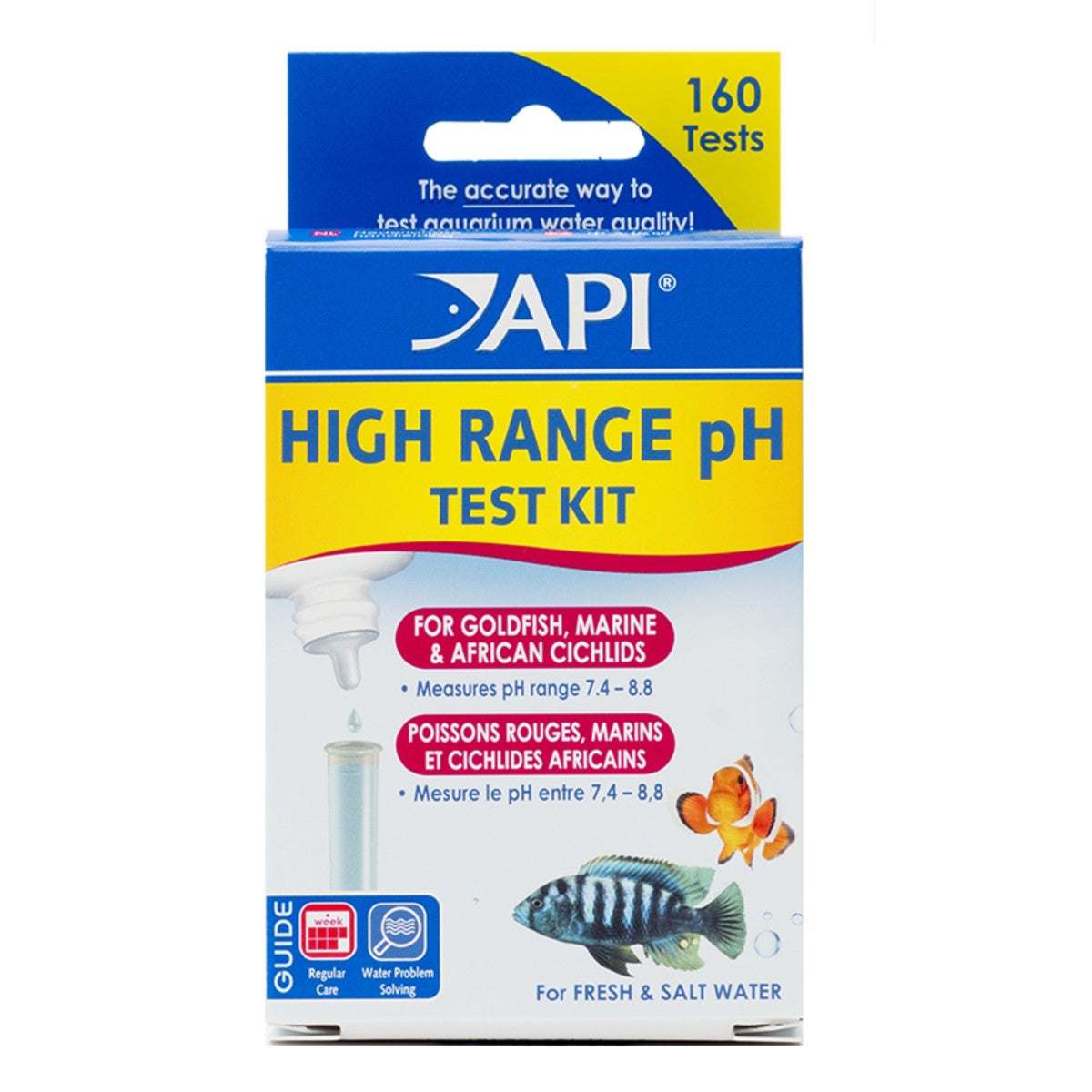 API High Range pH Test Kit, 160 count