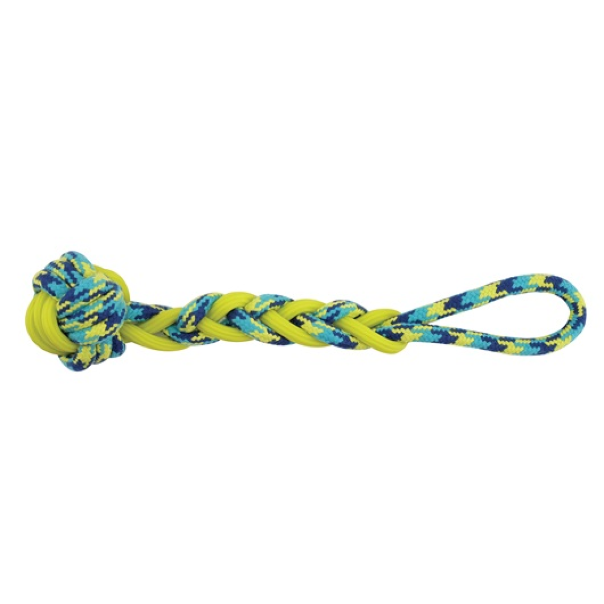 K9 Fitness by Zeus Rope and TPR Ball Tug - 40.64 cm dia.