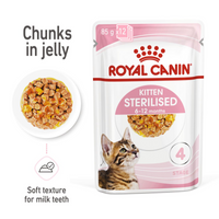 Thumbnail for Feline Health Nutrition Kitten Sterilised Jelly (WET FOOD - Pouches) 12 x 85g