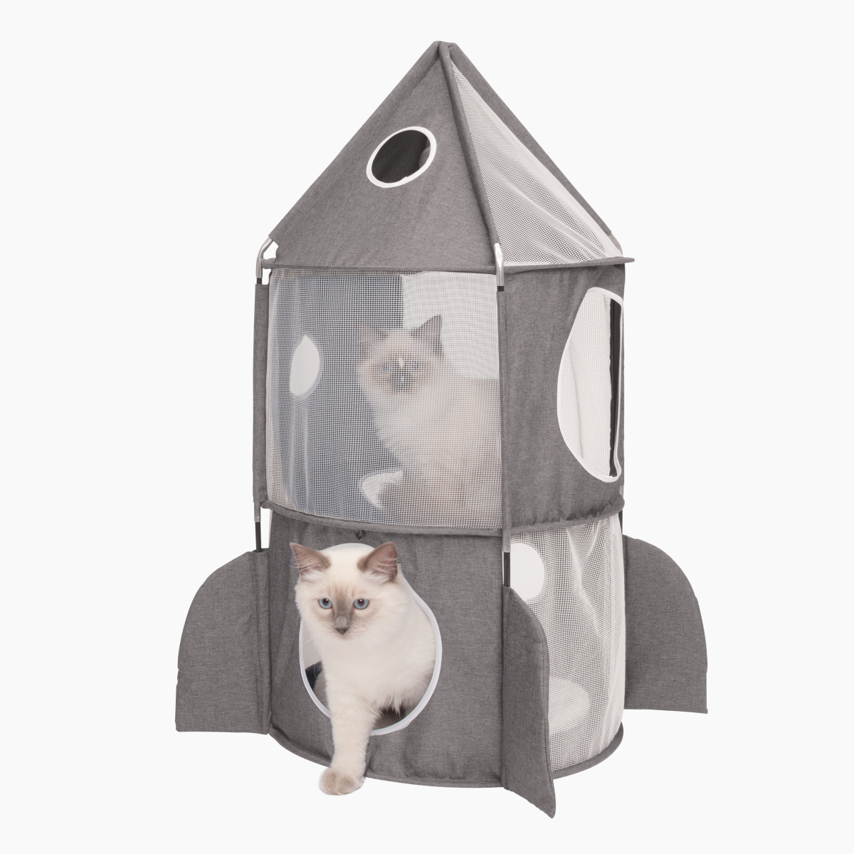 Catit Vesper Cat Tower Rocket - Grey/50x50x90 cm