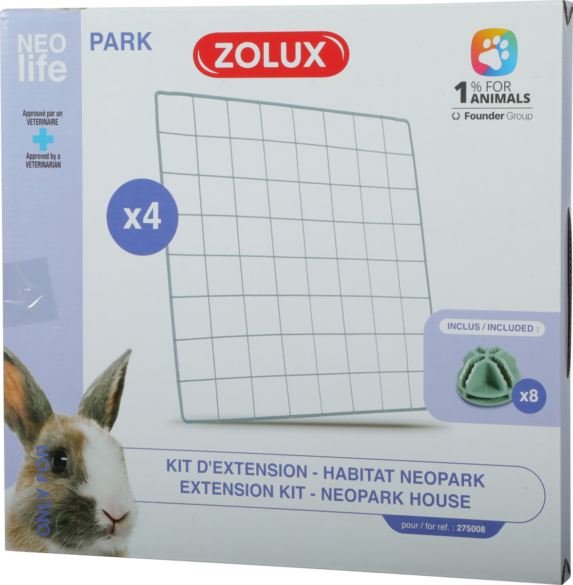 Extension Kit With 4 Mesh Panels For Neolife Rabbit Neopark