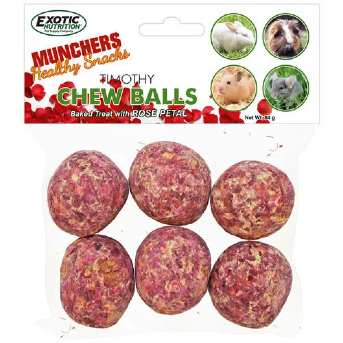 Munchers Rose Petals & Timothy Chew Balls - 6 pcs