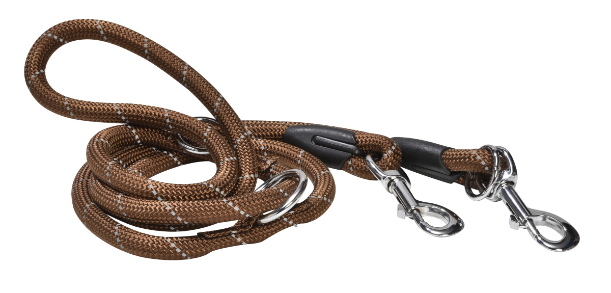 3 Positions Walk Leash Brown