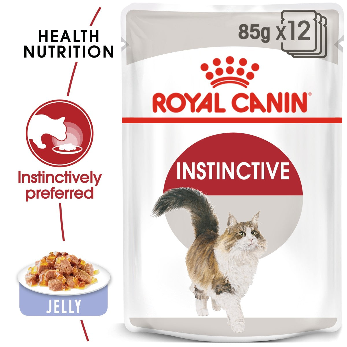 Feline Health Nutrition Instinctive Adult Cats Jelly (WET FOOD - Pouches) 12 x 85g