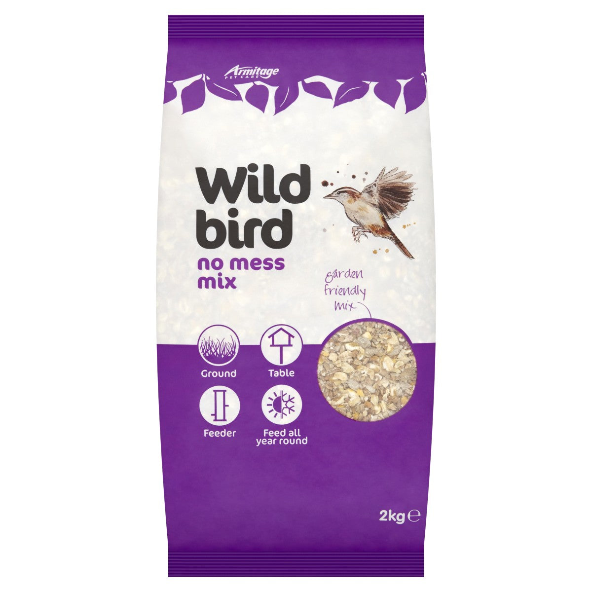 No Mess Seed Mix - 2 kg (New Packaging Same Formula)