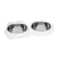 Thumbnail for Catit Pixi Dual Feeding Dish - White