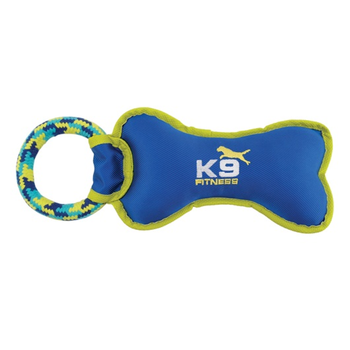 K9 Fitness by Zeus Tough Nylon Bone with Rope Tug - 30.5 cm