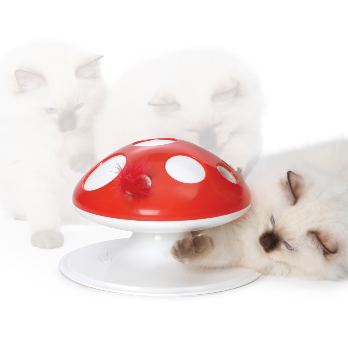 Catit Senses 2.0 Interactive Feather Toy - Mushroom