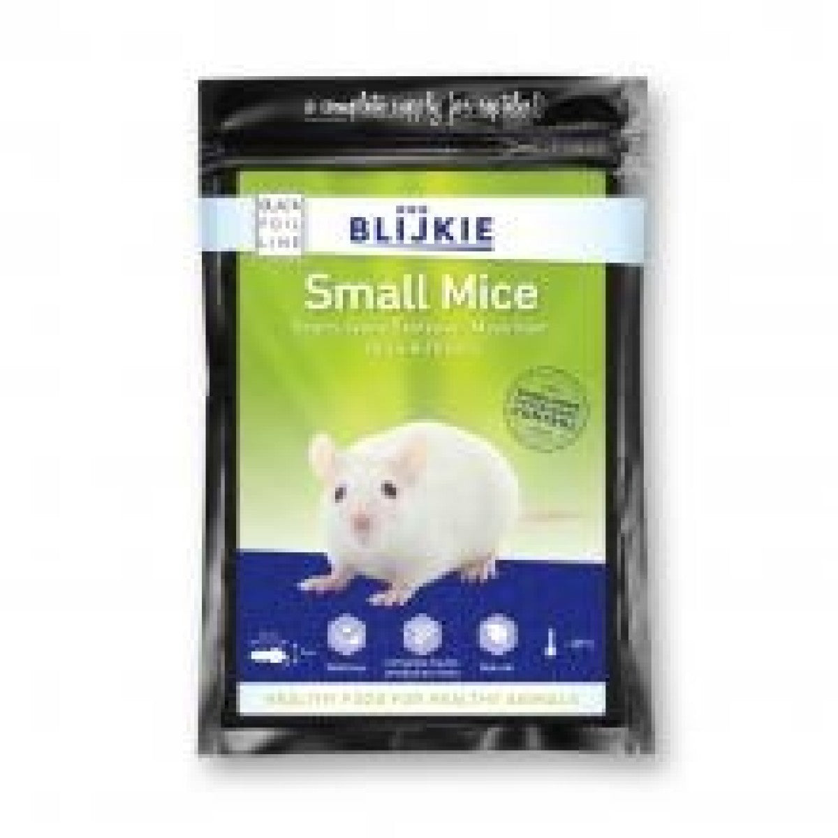 Blijkie black foil line mice small 8-15g, 15pc