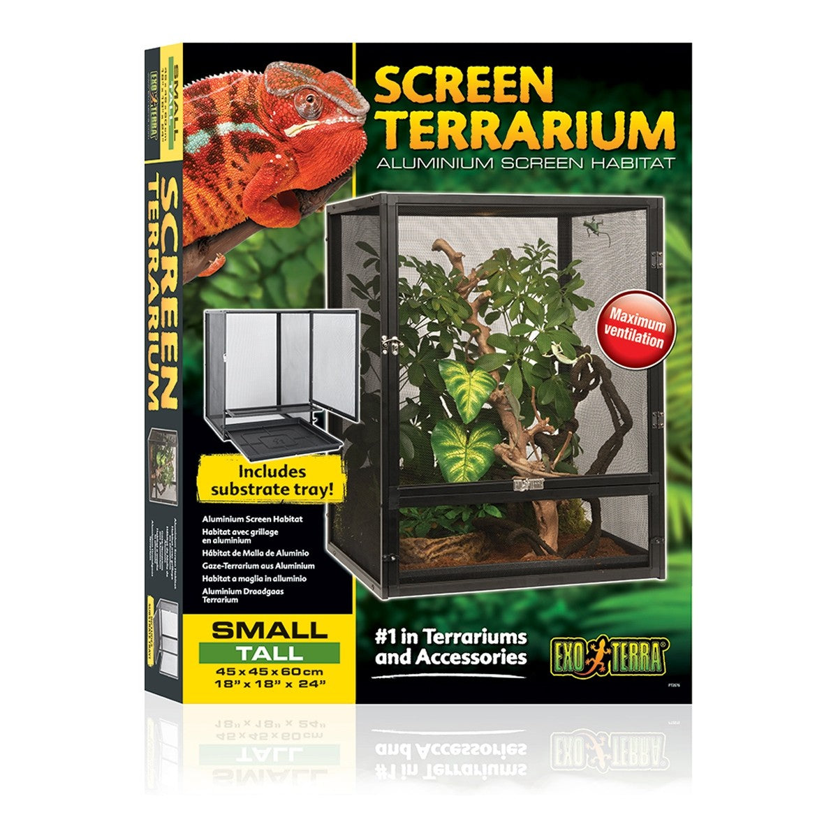 Exo Terra Screen terrarium - Small/Tall 45 x 45 x 60cm