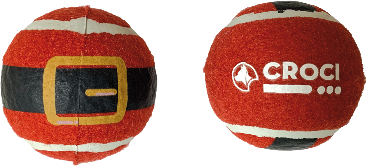 CHRISTMAS TENNIS BALL SANTA BELT, 2pcs