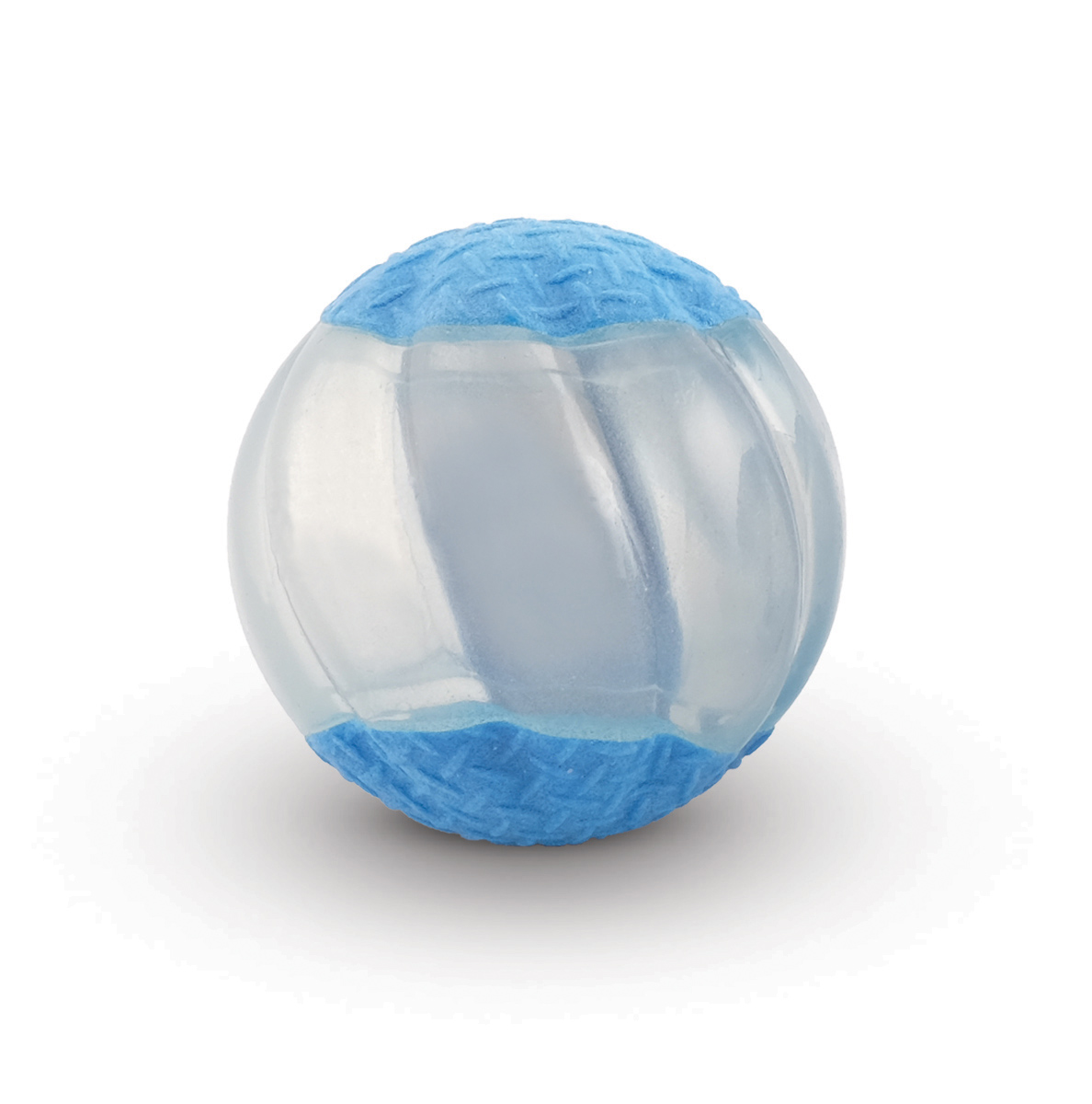 Zeus Duo Ball, 6.3cm with Squeaker & Glow, 2pk