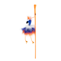 Thumbnail for Furry Ball - Fluffy Bird Wand - Orange