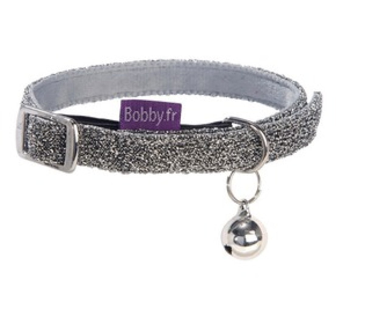 Disco Cat Collar - Silver / XS