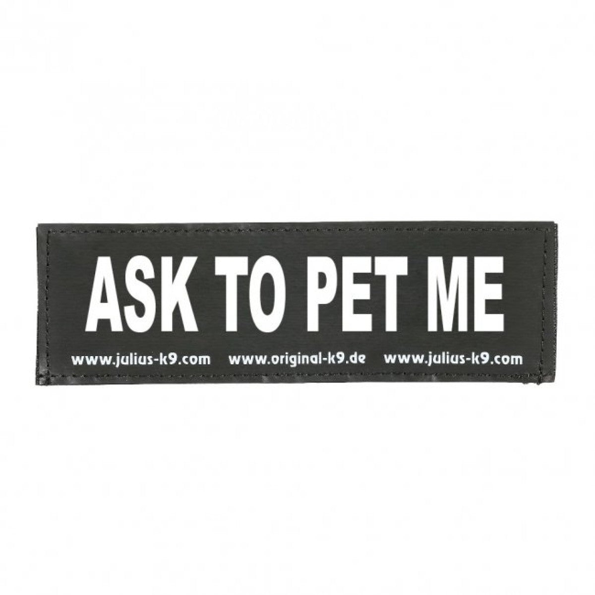 ASK TO PET ME PATCH - LARGE