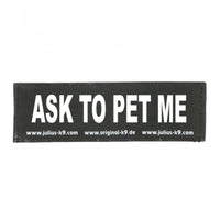 Thumbnail for ASK TO PET ME PATCH - LARGE