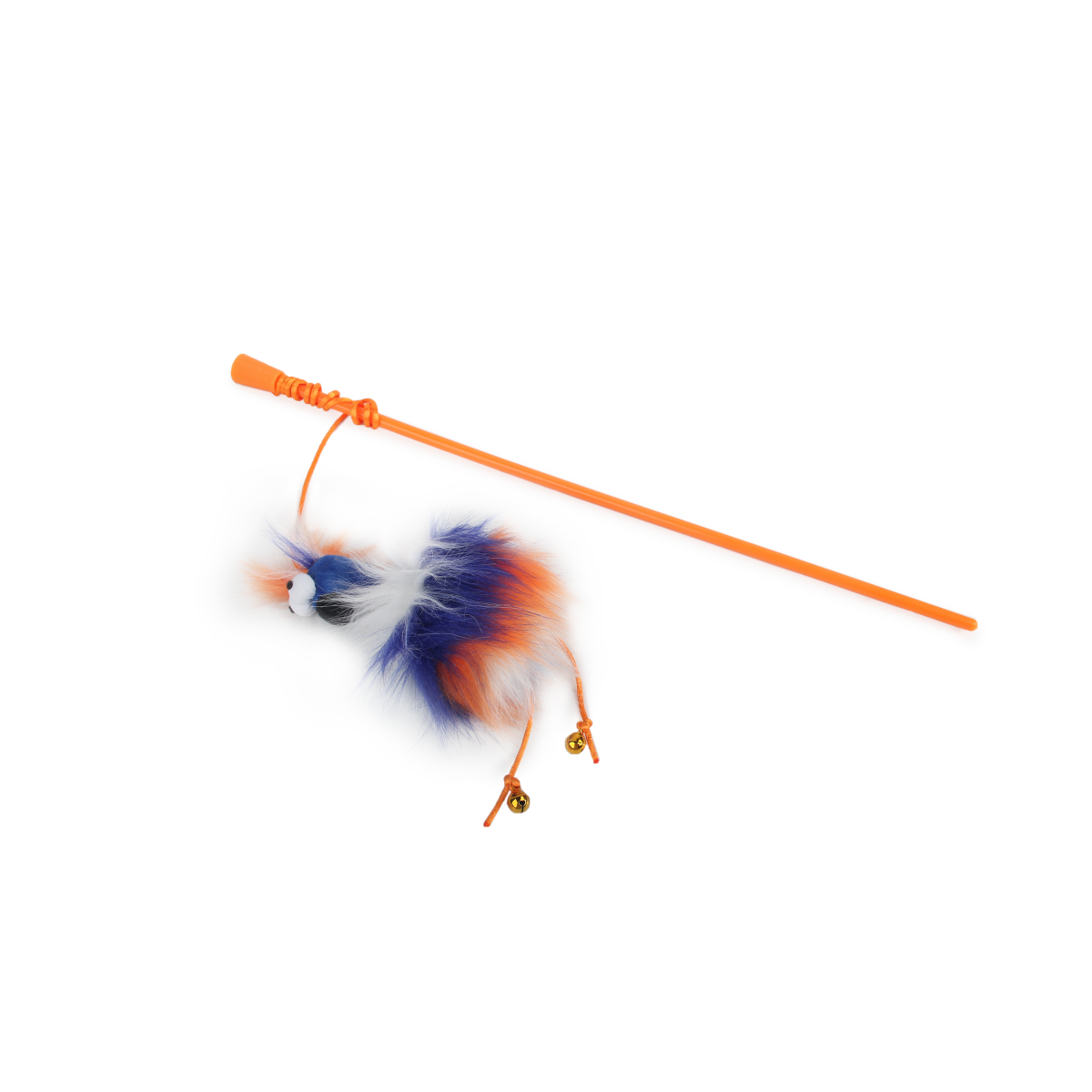 Furry Ball - Fluffy Bird Wand - Orange