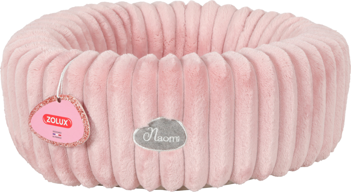 NAOMI QUILTED BASKET PINK 42CM