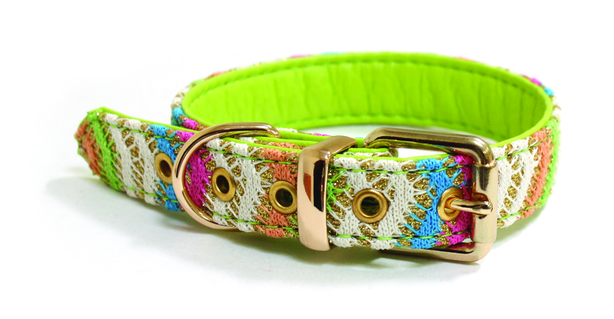 Kalika Crochet Dog Collar, 1.5 x 35 cm