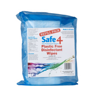 Thumbnail for Safe 4 Plastic Free Disinfectant Wipes - Refill Pack