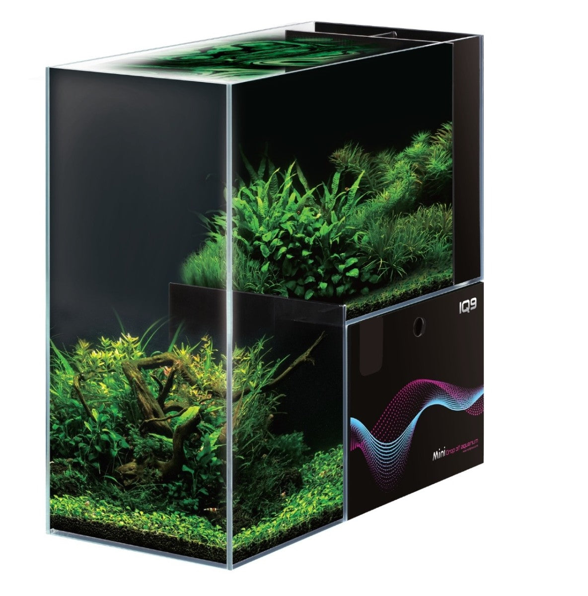 DYMAX IQ9 MINI DROP OFF ACRYLIC AQUARIUM-FRESHWATER 470MM L X 220MM W X 470MM H (5MM THICKNESS)