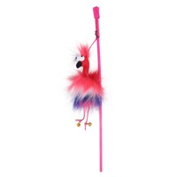 Thumbnail for Furry Ball - Fluffy Bird Wand - Red