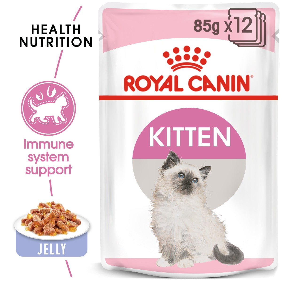 Feline Health Nutrition Kitten Jelly (WET FOOD - Pouches) 12x85G