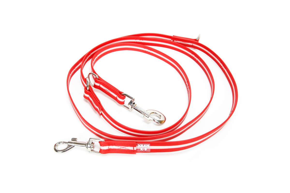 IDC Lumino Adjustable Leash - Red / Width 1.9 cm & Length 2.2 Meter