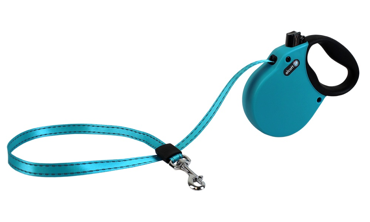 Adventure retractable leash, 3 m - Extra-Small - Blue