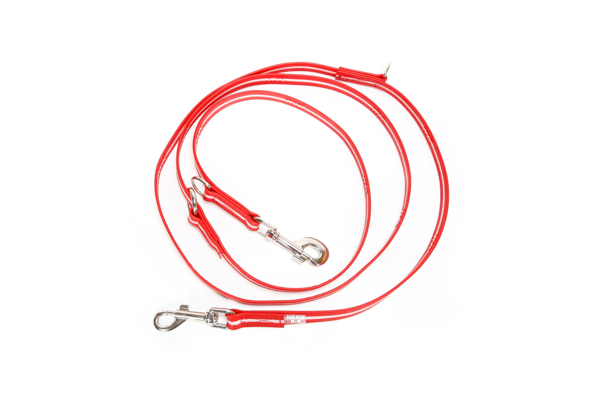 IDC Lumino Adjustable Leash - Red / Width 1.9 cm & Length 2.2 Meter