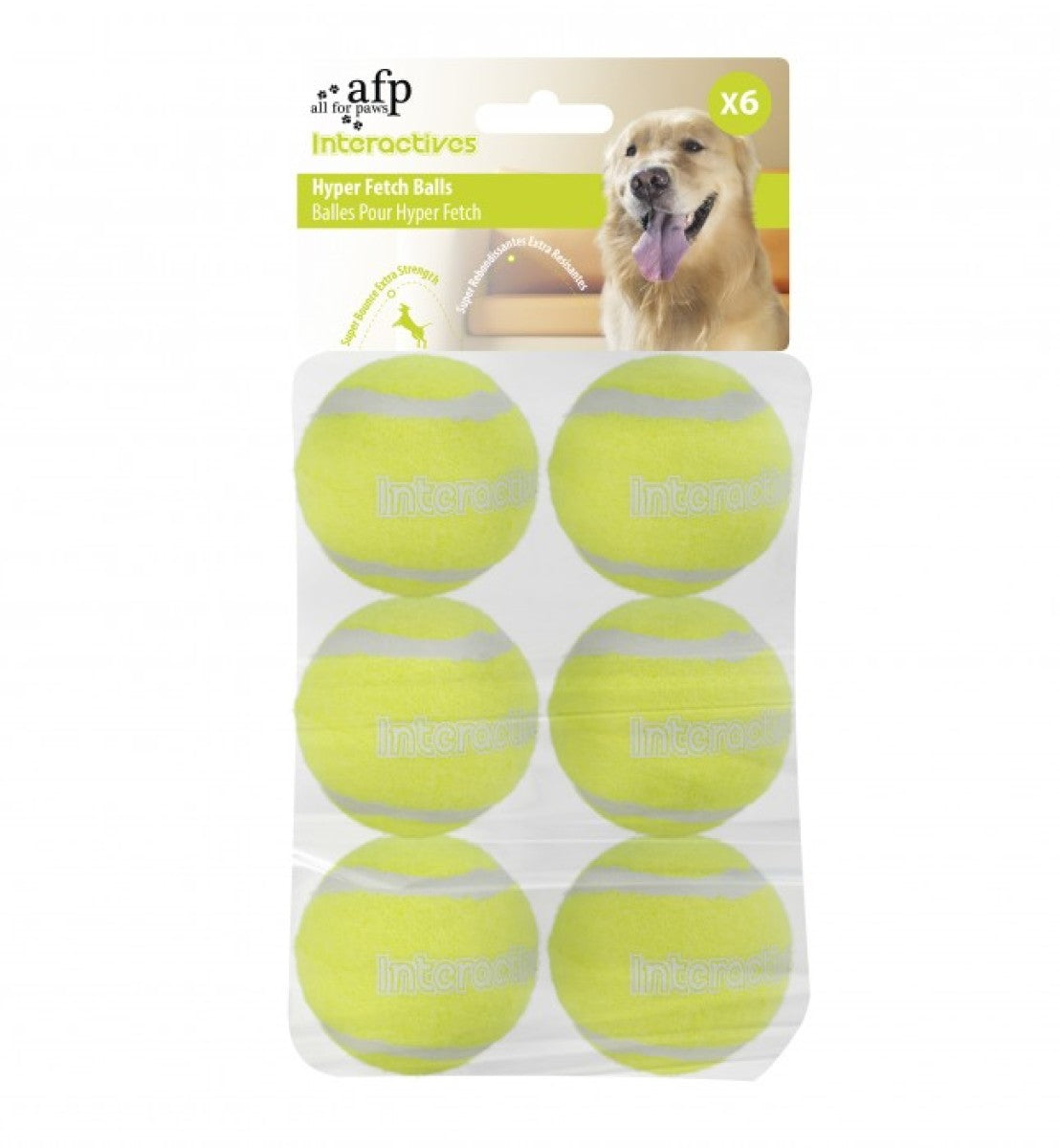 Interactive Hyper Fetch Tennis Balls- 6 pcs