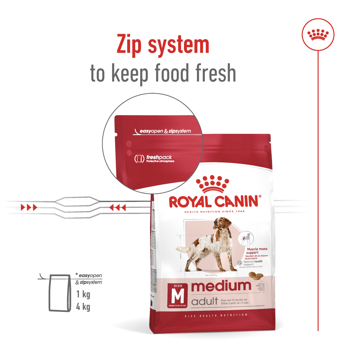 Size Health Nutrition Medium Adult 4 KG