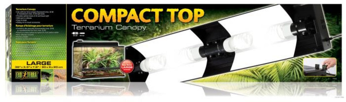 Exo Terra Compact Terrarium Top - 4 Light Socket 90cm