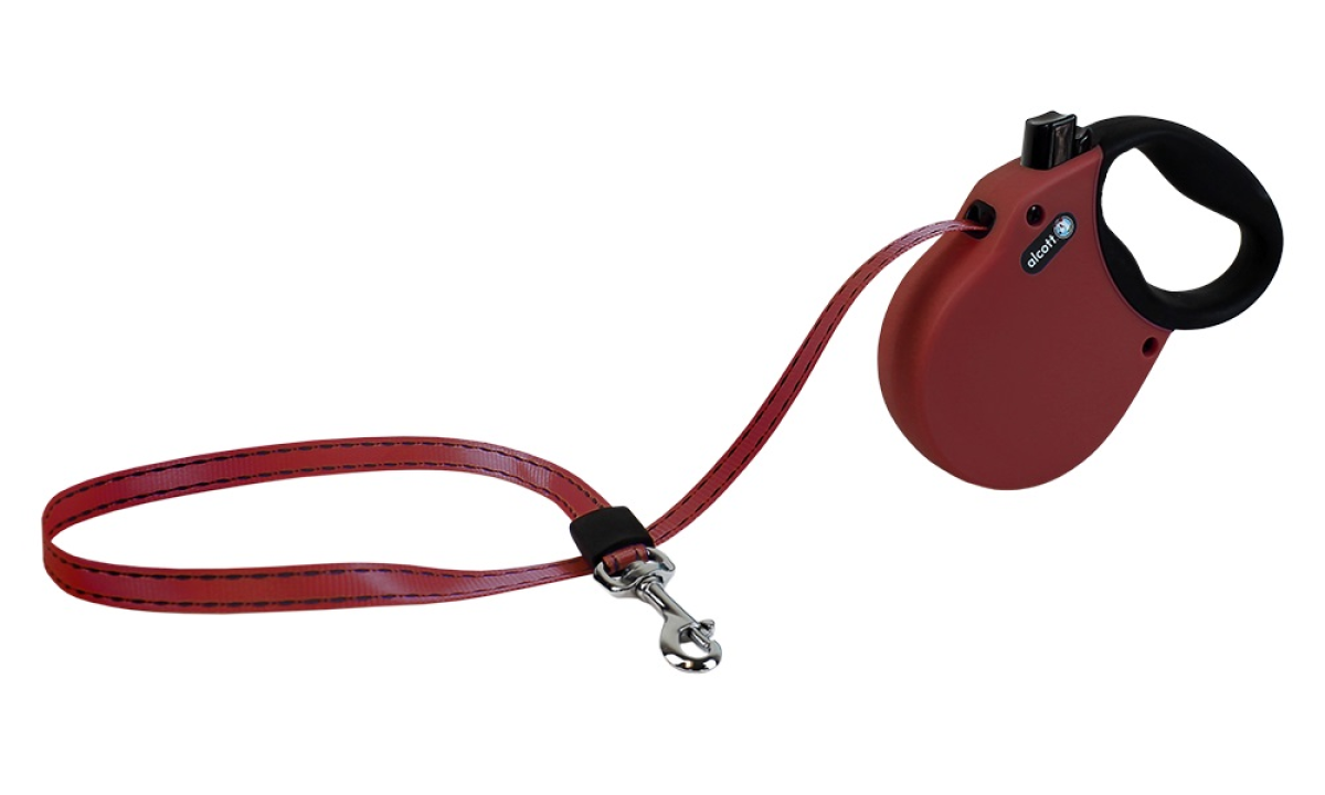 Adventure retractable leash, 3 m - Extra-Small - Red