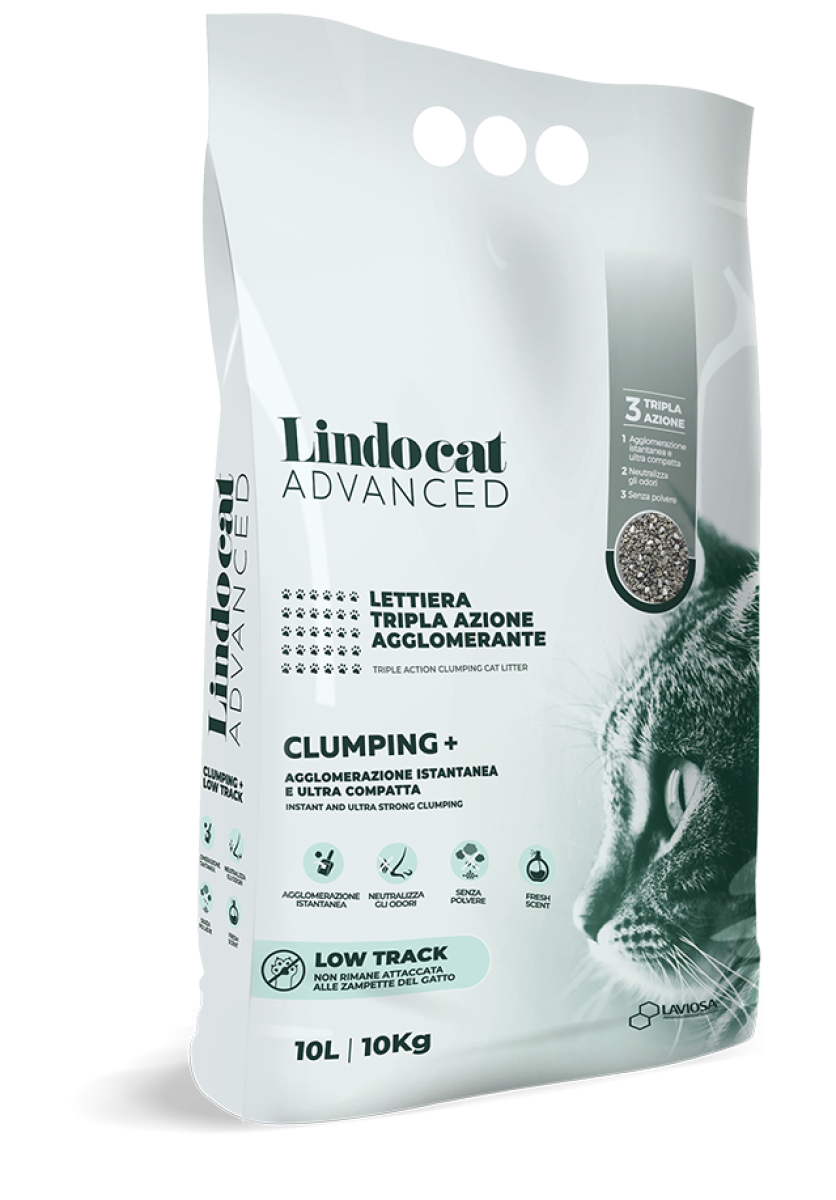 Natural Bentonite Lindocat Advanced Clumping + Low Track 10 L (Fragrance Free)